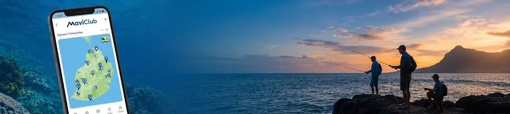 Friends fishing together at sunset