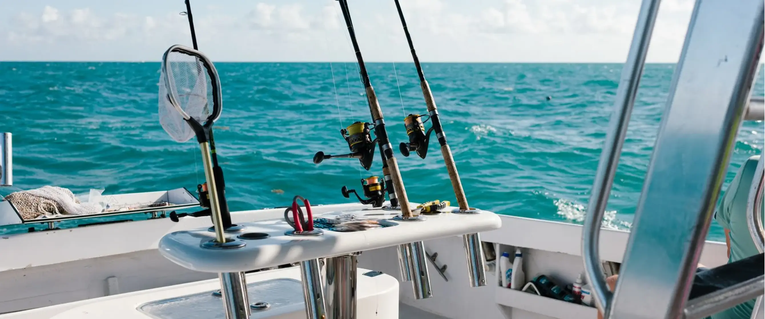 Fishing boat on open water